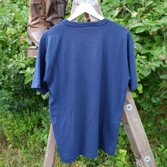 Vintage 90s Wildlife Graphic Crewneck Tee 1990s Crew Moose Thrifted T-Shirt - Picture 3 of 4